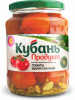 Томаты "Кубань Продукт" неочищенные маринованные, 680гр ст/б