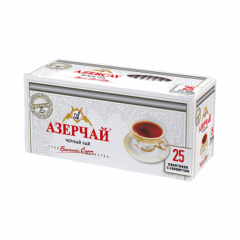 Чай "Азерчай" черный байховый премиум, 50гр (2г*25пак. с кон) карт/кор