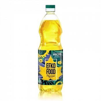 Масло подсолнеч. раф. EFKO FOOD В/с  1л/15