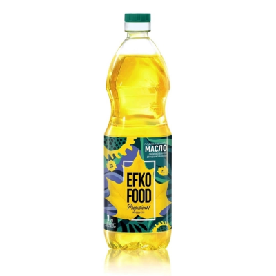 Масло подсолнеч. раф. EFKO FOOD В/с  1л/15