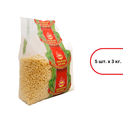 Макароны "Золотой Казан" Виток, 3кг мягк/уп