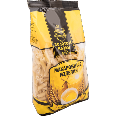 Макароны яичные "Золотой Казан" Перышки, 450гр мягк/уп