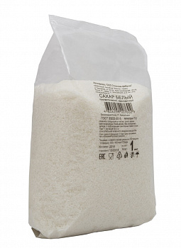 Сахарный песок фас. 1 кг прозр упак