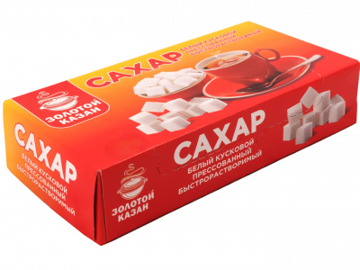 Сахар-рафинад "ЗК" ГОСТ 1кг/9 шт.