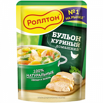 Роллтон Бульон куриный 90 гр