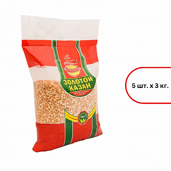 Горох "Золотой Казан" колотый, 3кг мягк/уп