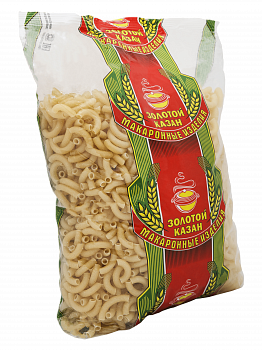 Макароны "Золотой Казан" Рожки-Соломка, 900гр мягк/уп