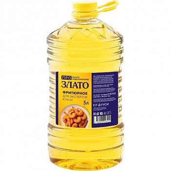 Масло Фритюр Злато подс. раф. 5 л/4