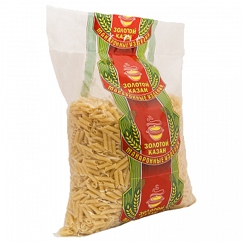Макароны "Золотой Казан" Перышки, 1.5кг мягк/уп