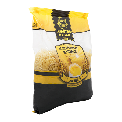 Макароны яичные "Золотой Казан" Вермишель, 800гр мягк/уп