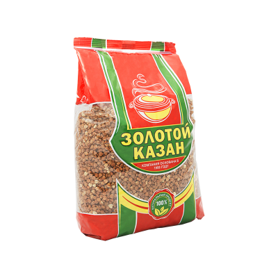 Крупа "Золотой Казан" Гречневая, 900гр мягк/уп