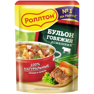 Роллтон Бульон говяжий 90 гр