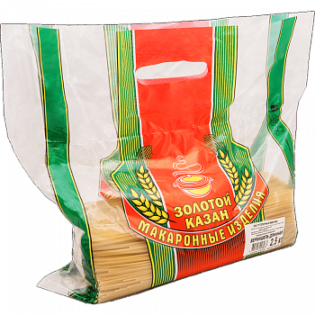 Вермишель "Золотой Казан" длинная тонкая, 2.5кг мягк/уп
