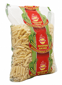 Макароны "Золотой Казан" Перышки, 900гр мягк/уп