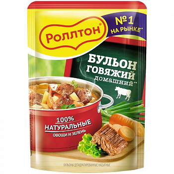 Роллтон Бульон говяжий 90 гр
