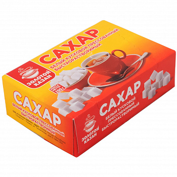 Сахар "Золотой Казан" кусковой пресованный быстрорастворимый, 200гр карт/кор