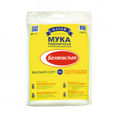 Мука "Беляевкая" пшеничная высший сорт, 10кг мешок