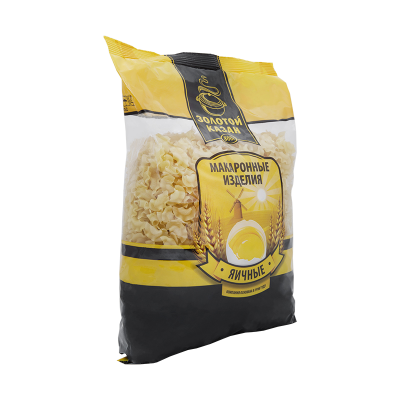Макароны ячиные "Золотой Казан" Гребешок, 800гр мягк/уп