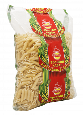Макароны "Золотой Казан" Перышки, 900гр мягк/уп